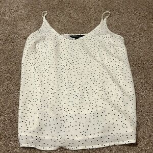 EUC - lined camisole style shirt with adjustable straps